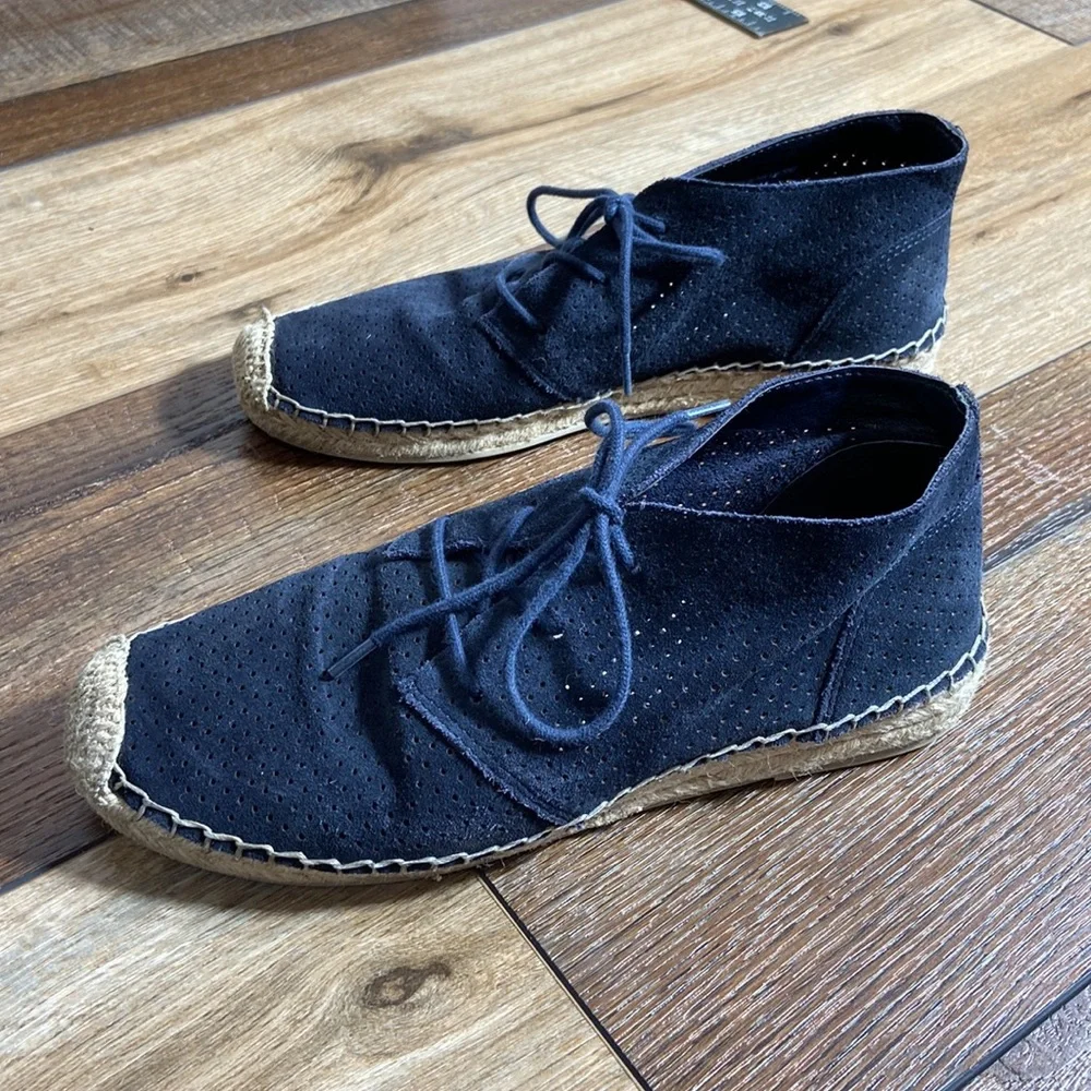 Dolce Vita Navy Suede Lace Up Espadrilles Size 8